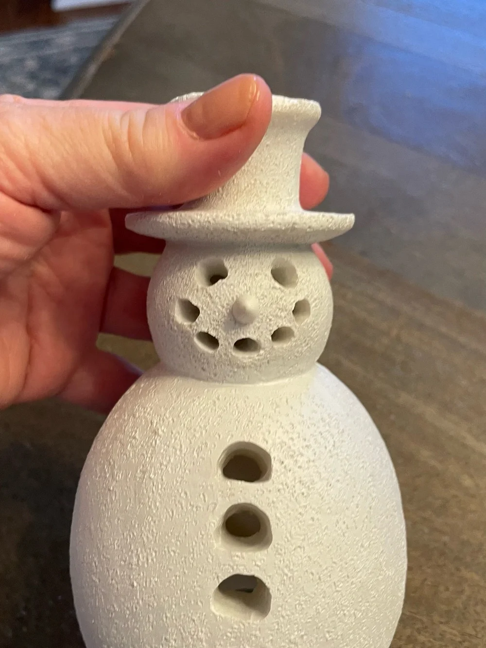 Holiday popular viral Snowman - Whitish grey  Almost 6 inches